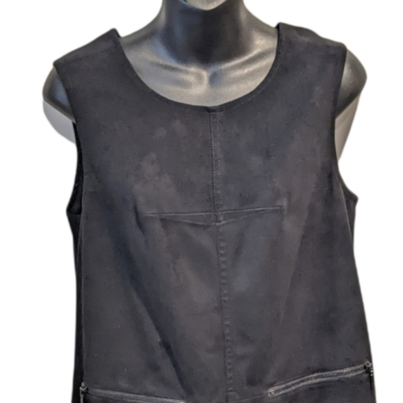 RACHEL Rachel Roy black faux suede dress sz 4 - Picture 3 of 8